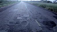 Example of a failing county road 